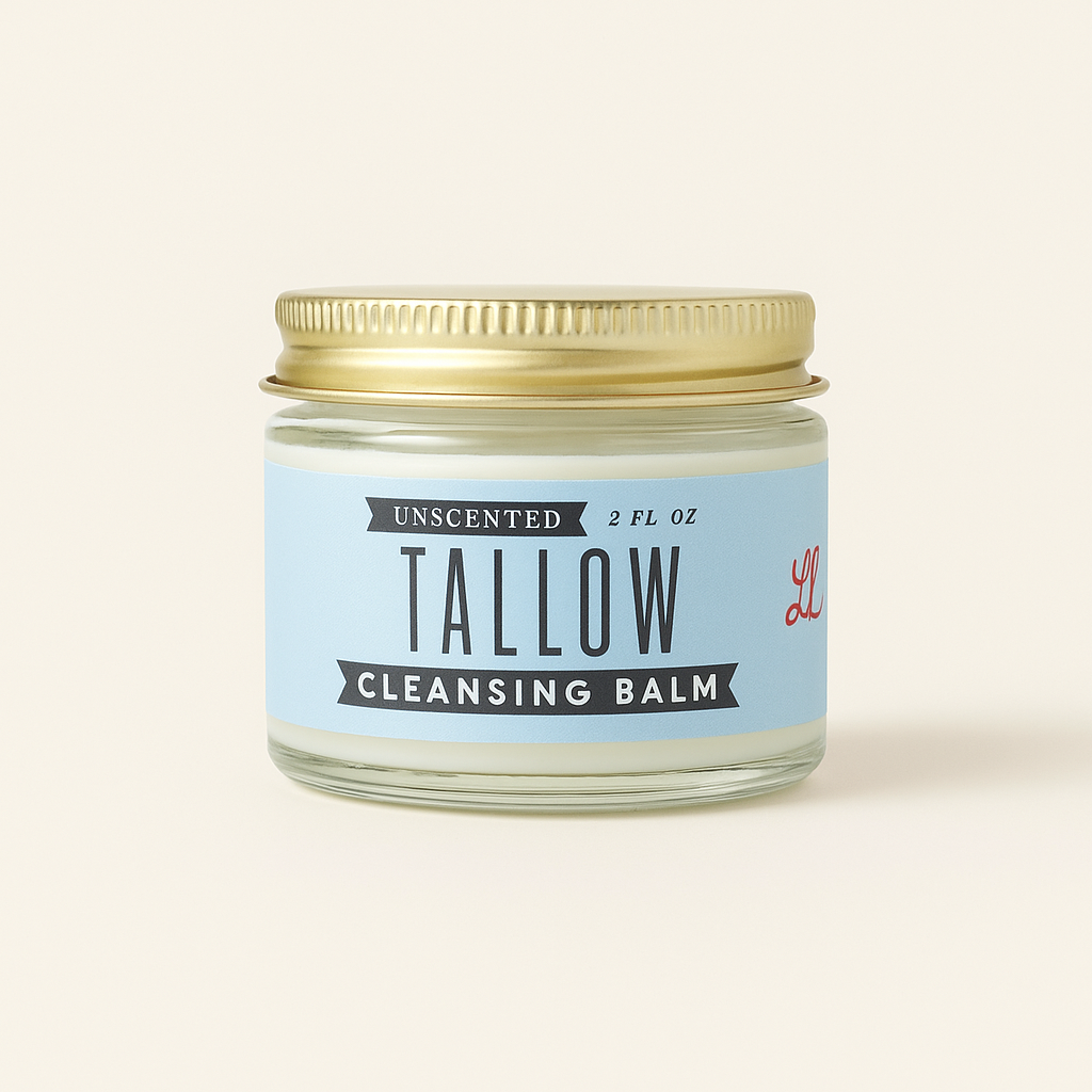 Unscented Tallow Cleansing Balm Natural Makeup Remover Moisturizing Cleanser