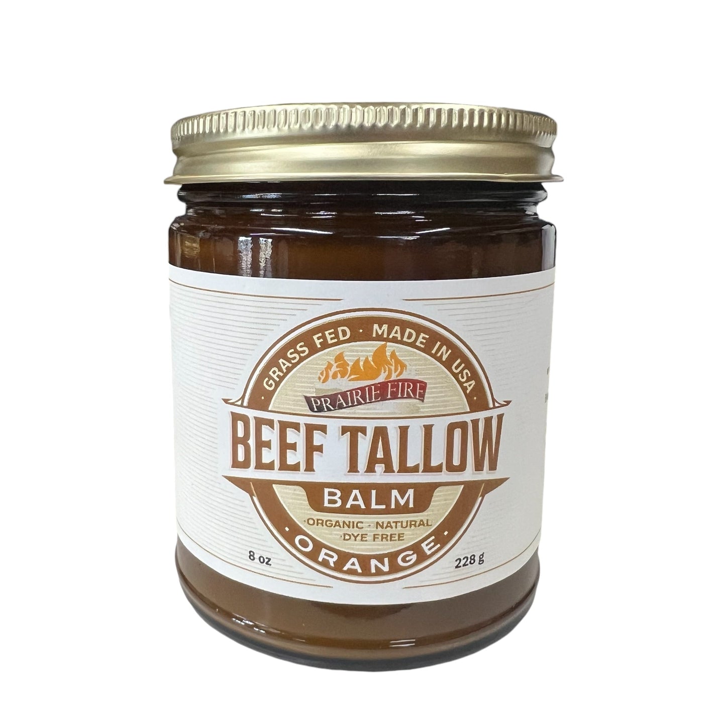 Grass Fed Beef Tallow Balm - 8 oz - Grown and Made in USA - Organic Grass Fed and Finished Tallow - Moisturizing Skin Care