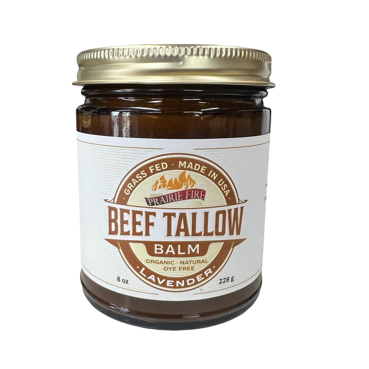 Grass Fed Beef Tallow Balm - 8 oz - Grown and Made in USA - Organic Grass Fed and Finished Tallow - Moisturizing Skin Care