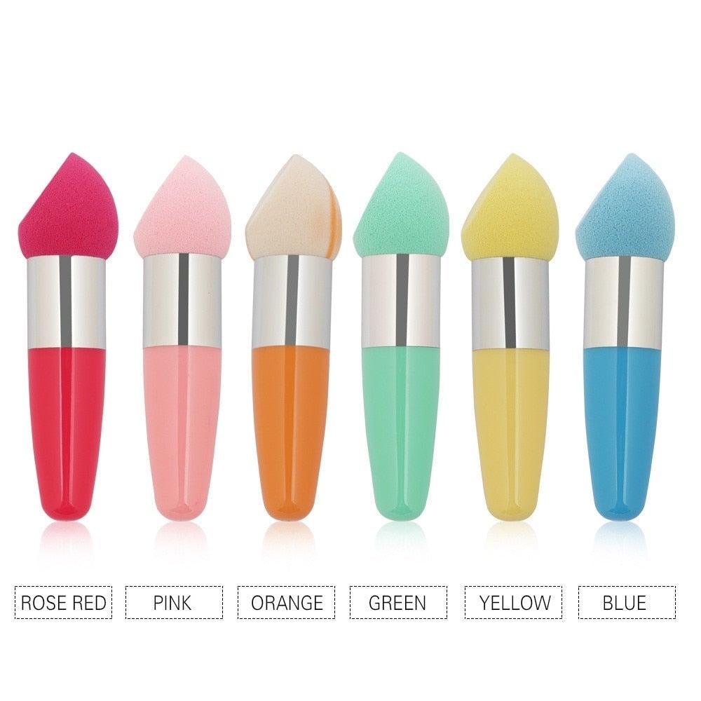 Soft Mushroom Head Powder Puff Makeup Brush with Handle Tool