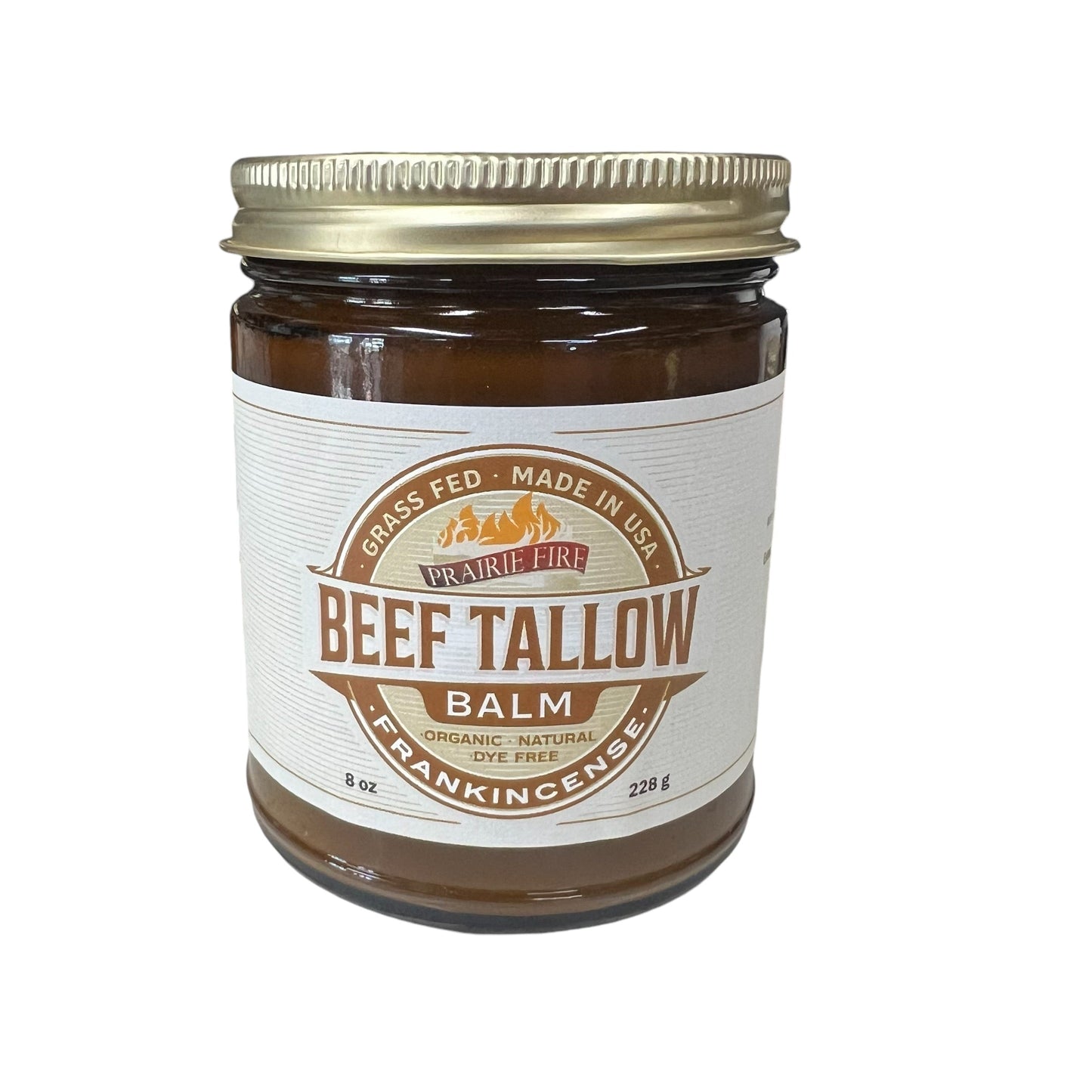 Grass Fed Beef Tallow Balm - 8 oz - Grown and Made in USA - Organic Grass Fed and Finished Tallow - Moisturizing Skin Care