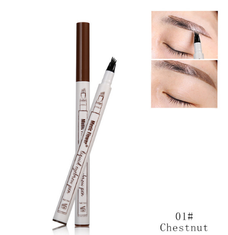 Music Flower Liquid Eyebrow Pen Waterproof Fine Sketch Brow
