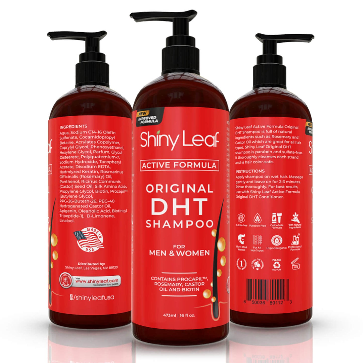 Blocker Anti Hair Loss Shampoo and Conditioner set with Biotin (2 x 16 Oz)