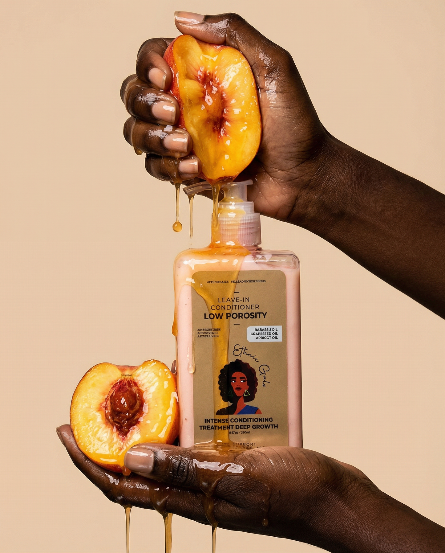 Low Porosity Deep Moisture Leave-In Conditioner