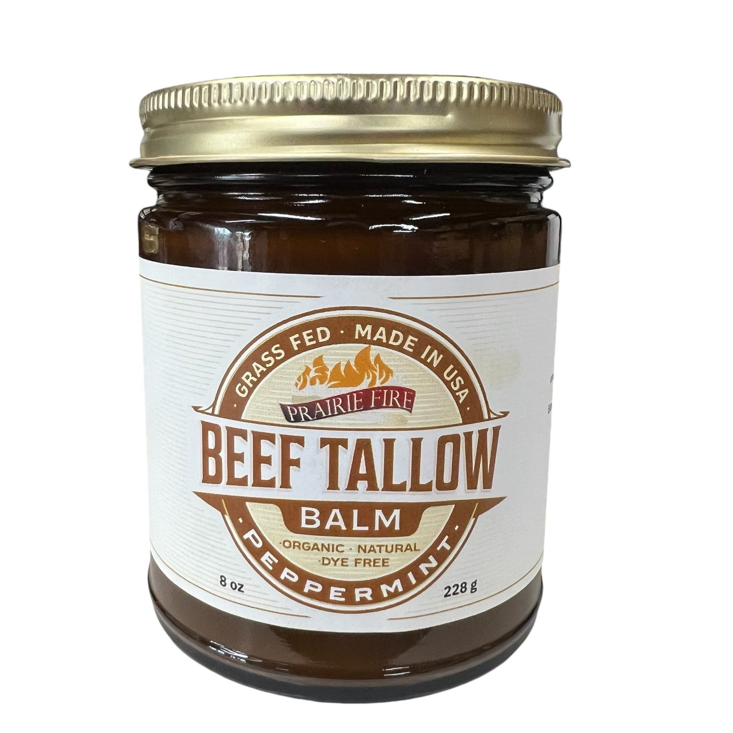 Grass Fed Beef Tallow Balm - 8 oz - Grown and Made in USA - Organic Grass Fed and Finished Tallow - Moisturizing Skin Care