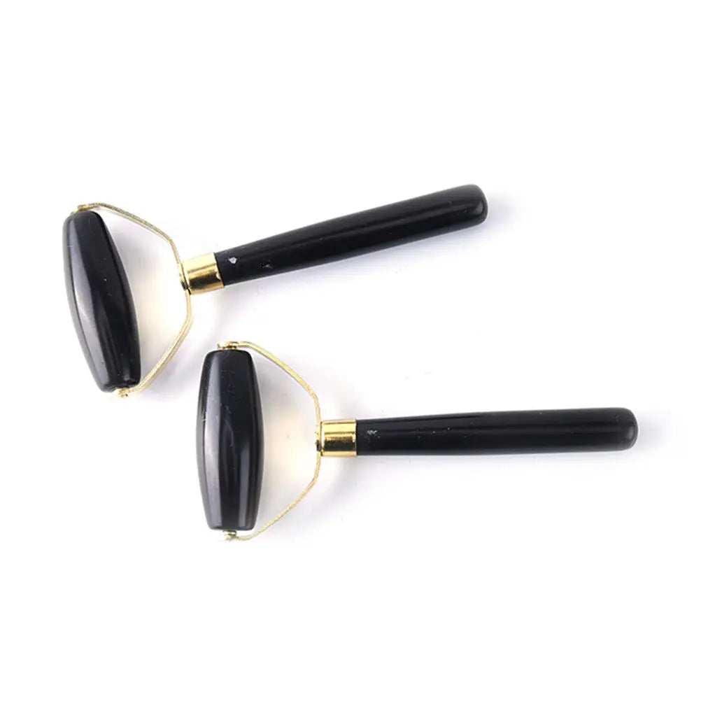 Natural Obsidian Facial Massage Roller – Anti-Wrinkle Beauty Tool