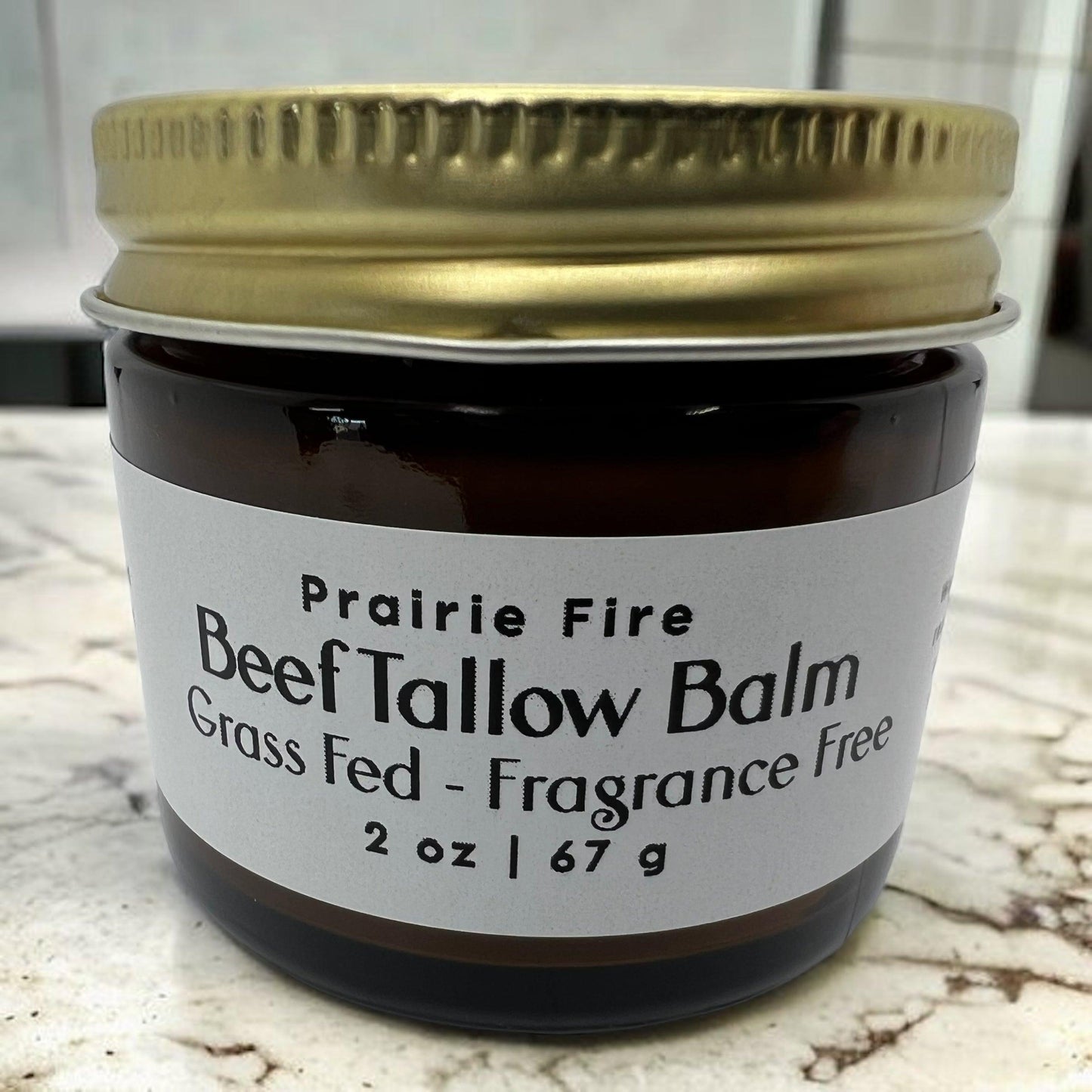 Grass Fed Beef Tallow Balm - 2 oz - Grown and Made in USA - Organic Grass Fed and Finished Tallow - Moisturizing Skin Care