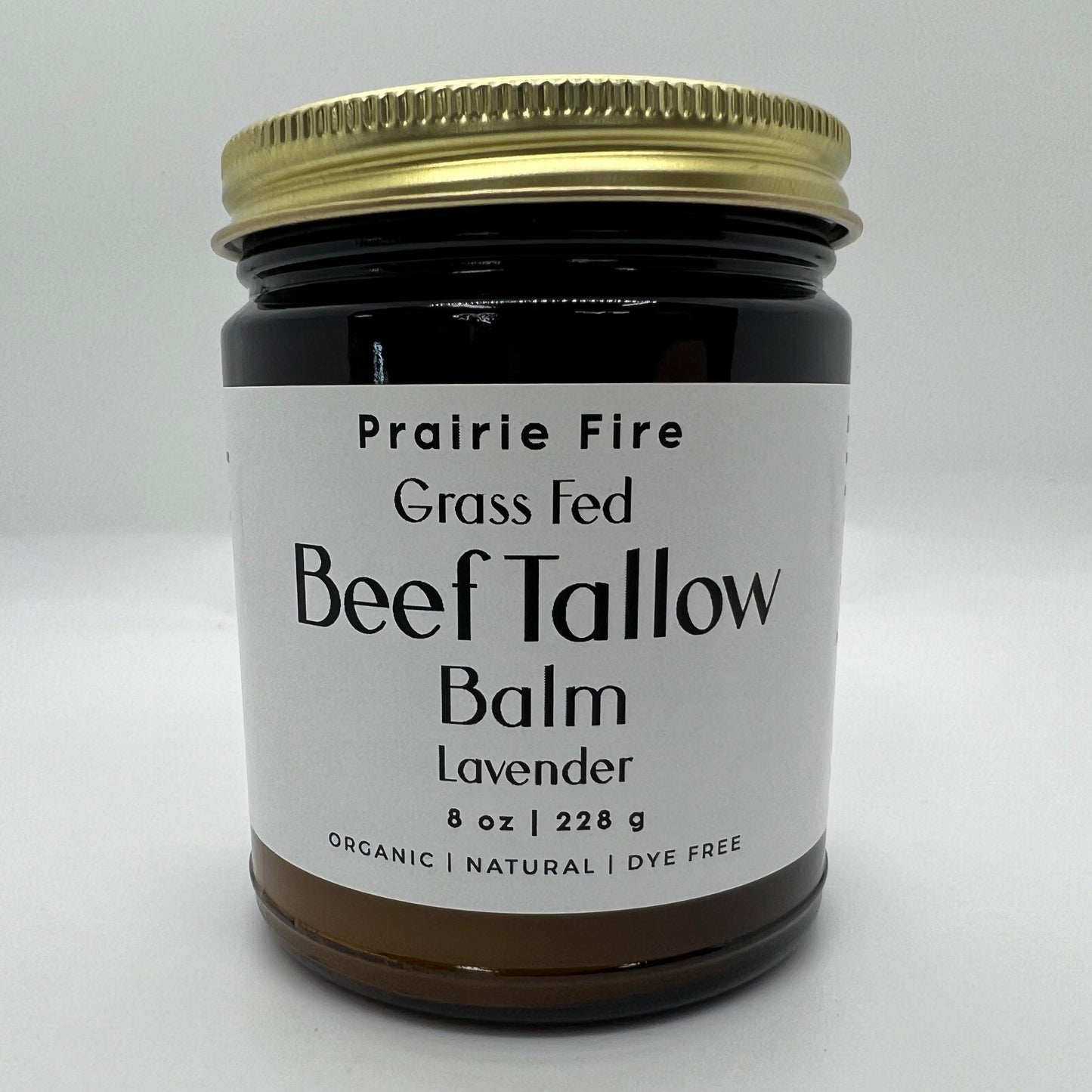 Grass Fed Beef Tallow Balm - 8 oz - Grown and Made in USA - Organic Grass Fed and Finished Tallow - Moisturizing Skin Care