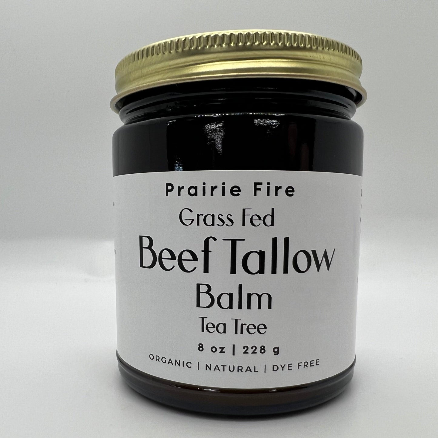 Grass Fed Beef Tallow Balm - 8 oz - Grown and Made in USA - Organic Grass Fed and Finished Tallow - Moisturizing Skin Care