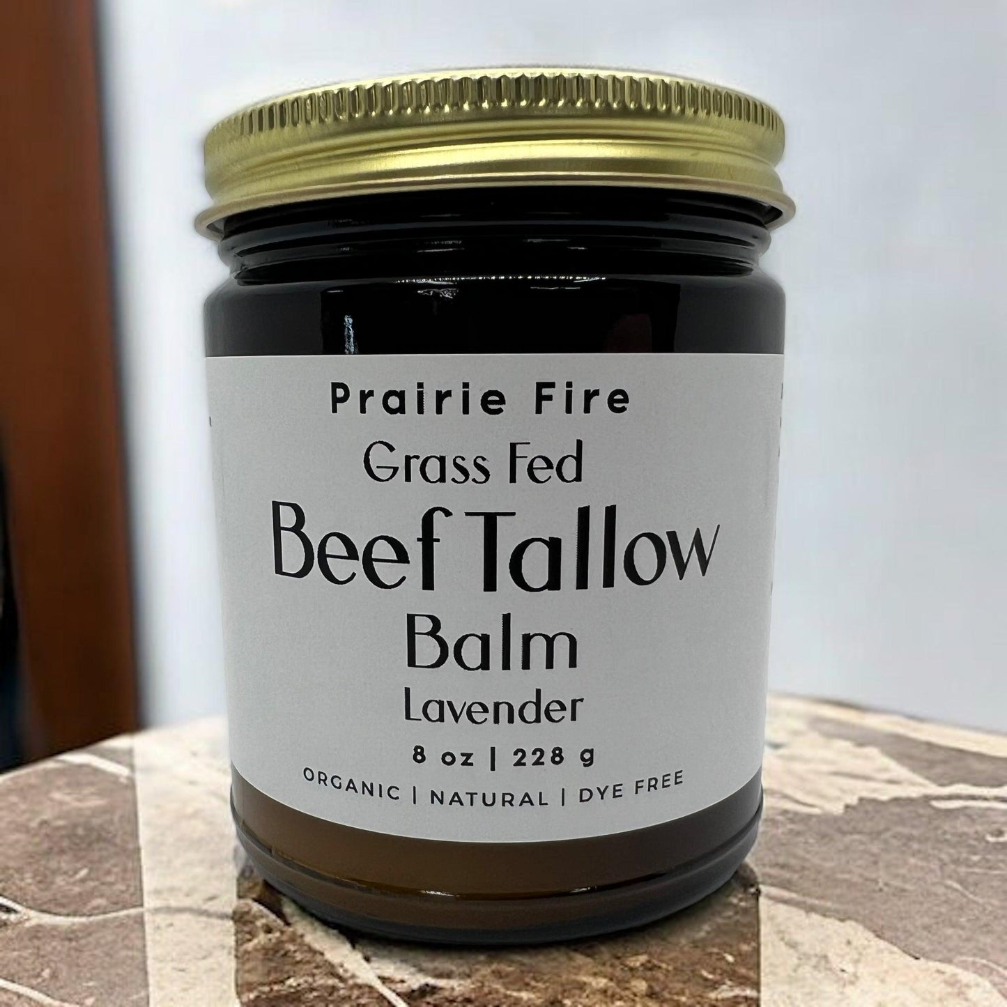 Grass Fed Beef Tallow Balm - 8 oz - Grown and Made in USA - Organic Grass Fed and Finished Tallow - Moisturizing Skin Care