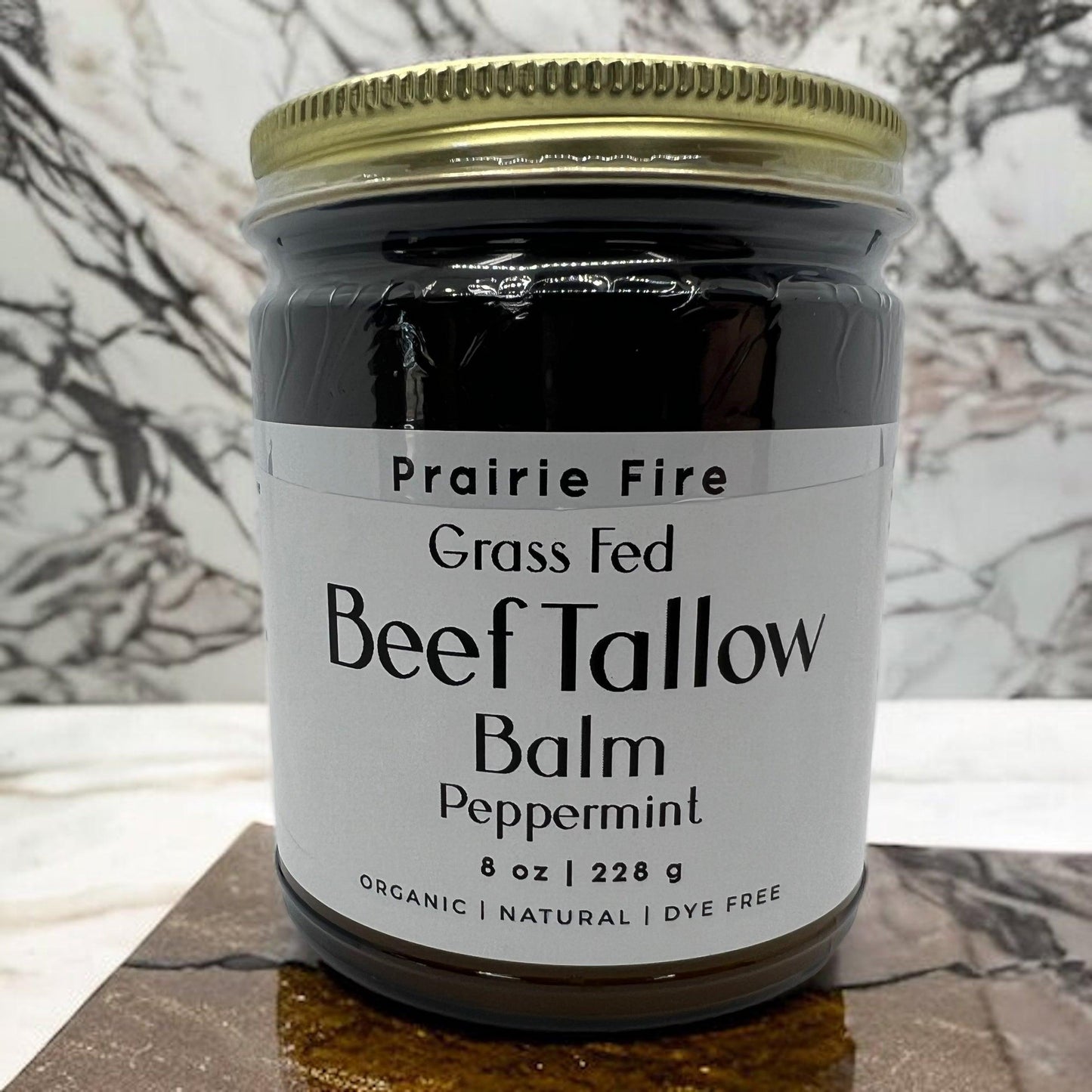 Grass Fed Beef Tallow Balm - 8 oz - Grown and Made in USA - Organic Grass Fed and Finished Tallow - Moisturizing Skin Care