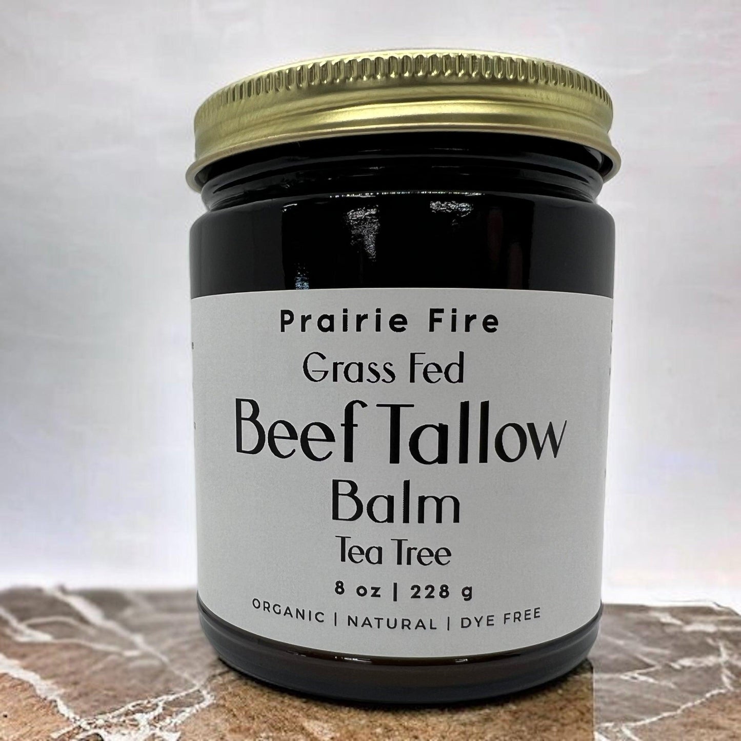 Grass Fed Beef Tallow Balm - 8 oz - Grown and Made in USA - Organic Grass Fed and Finished Tallow - Moisturizing Skin Care