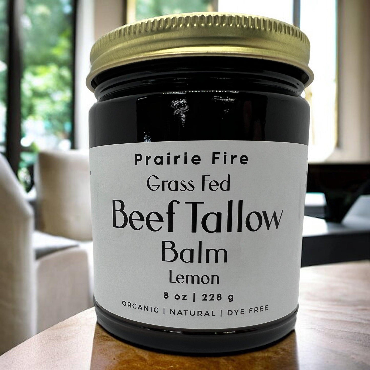 Grass Fed Beef Tallow Balm - 8 oz - Grown and Made in USA - Organic Grass Fed and Finished Tallow - Moisturizing Skin Care