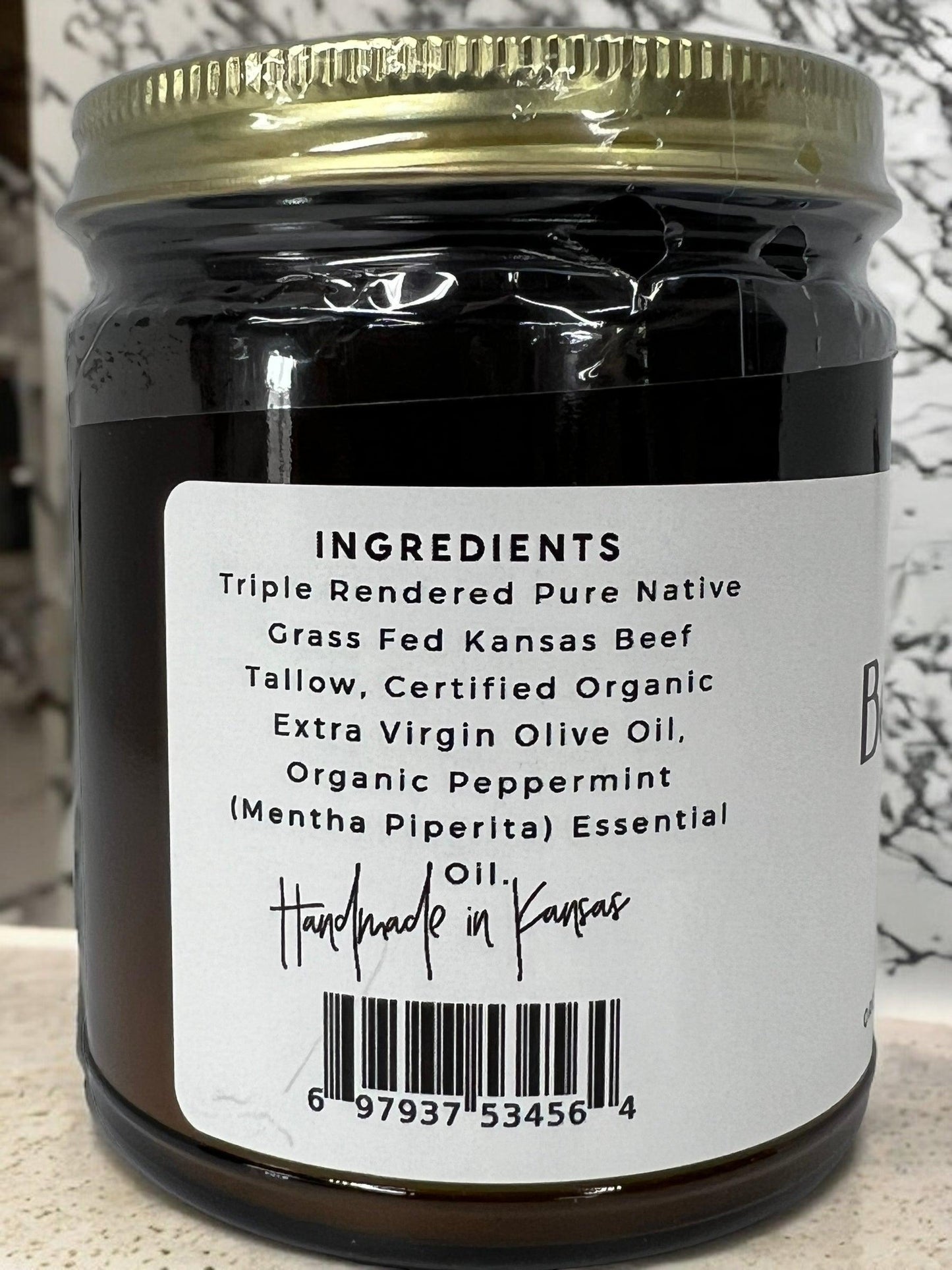 Grass Fed Beef Tallow Balm - 8 oz - Grown and Made in USA - Organic Grass Fed and Finished Tallow - Moisturizing Skin Care