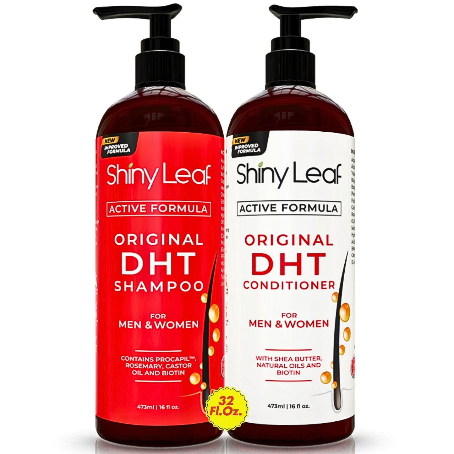 Blocker Anti Hair Loss Shampoo and Conditioner set with Biotin (2 x 16 Oz)