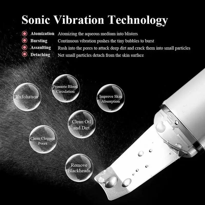 Ultrasonic Skin Scrubber Pen for Deep Face Cleansing Tool